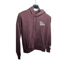 Von Dutch Burgundy 95 Graphic Hoodie Sweatshirt Men's NWT